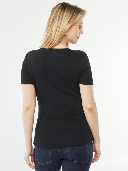 T-shirt incrociata per allattamento - Kiabi