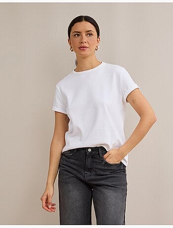 T-shirt interlock a maniche corte, mo fashion