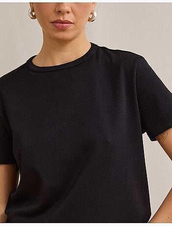 T-shirt interlock a maniche corte, mo fashion