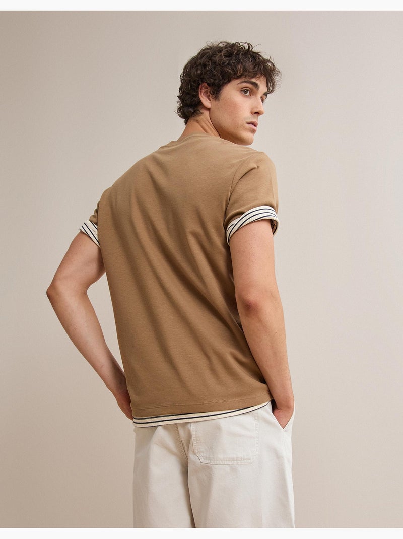 T-shirt Interlock, MO Fashion Beige - Kiabi