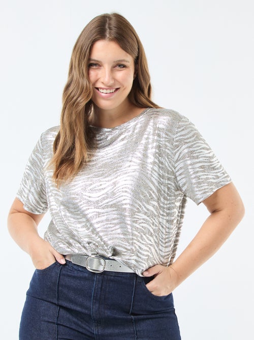 T-shirt iridescente 'Only Carmakoma' - Kiabi