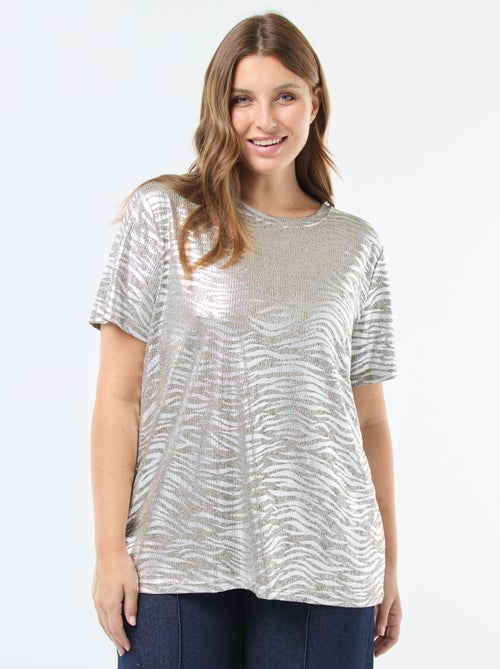 T-shirt iridescente 'Only Carmakoma' - Kiabi