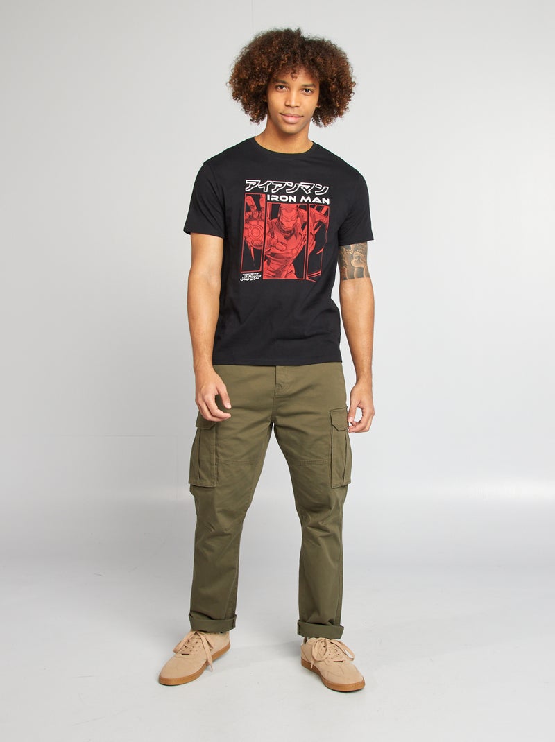 T-shirt 'Iron-Man' 'Marvel' NERO - Kiabi