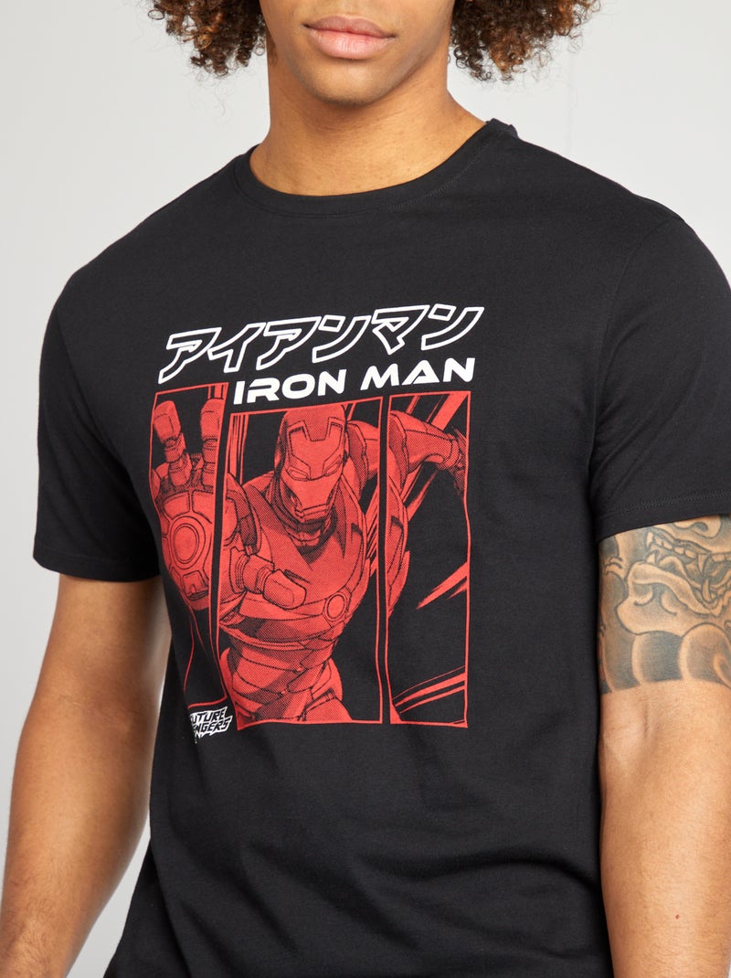 T-shirt 'Iron-Man' 'Marvel' NERO - Kiabi