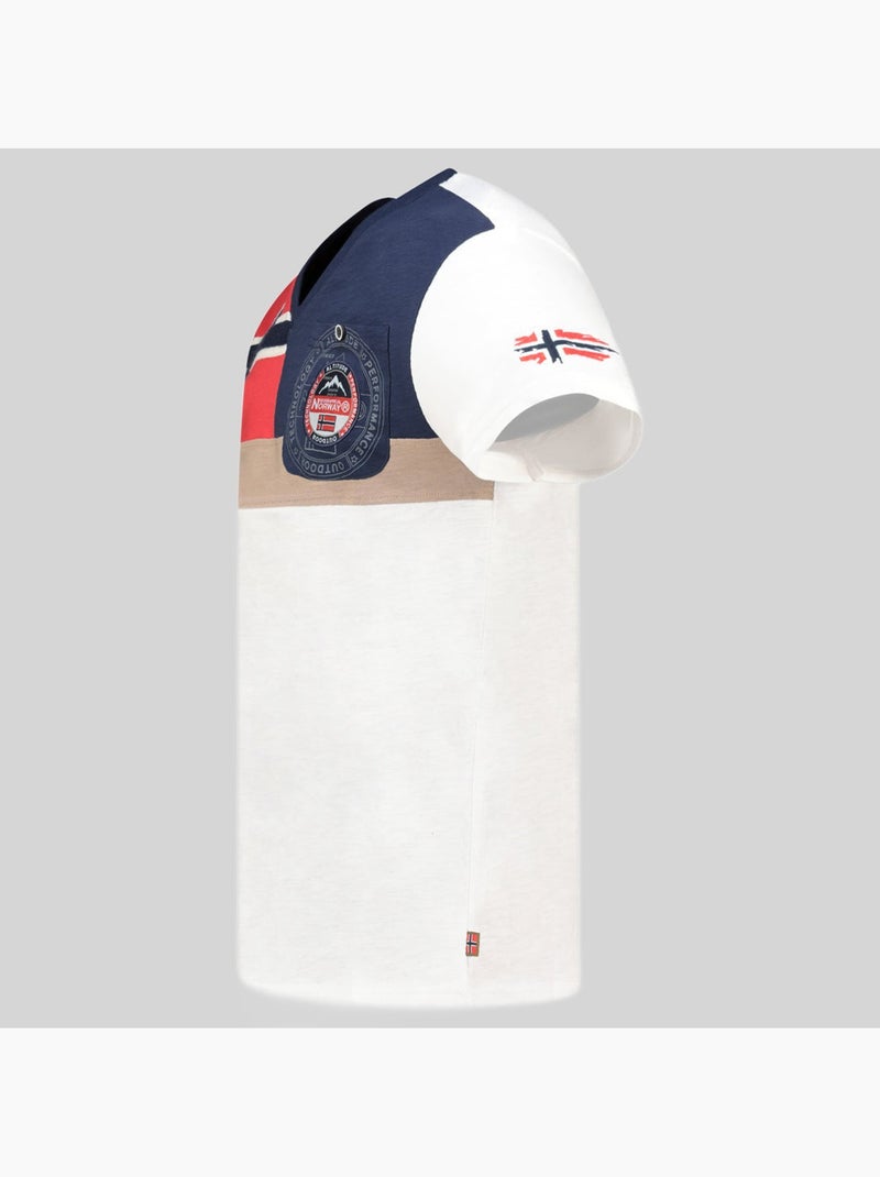 T-shirt j-flag – geographical norway Bianco sporco - Kiabi