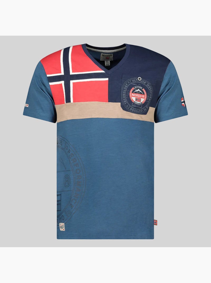 T-shirt j-flag – geographical norway Blu - Kiabi