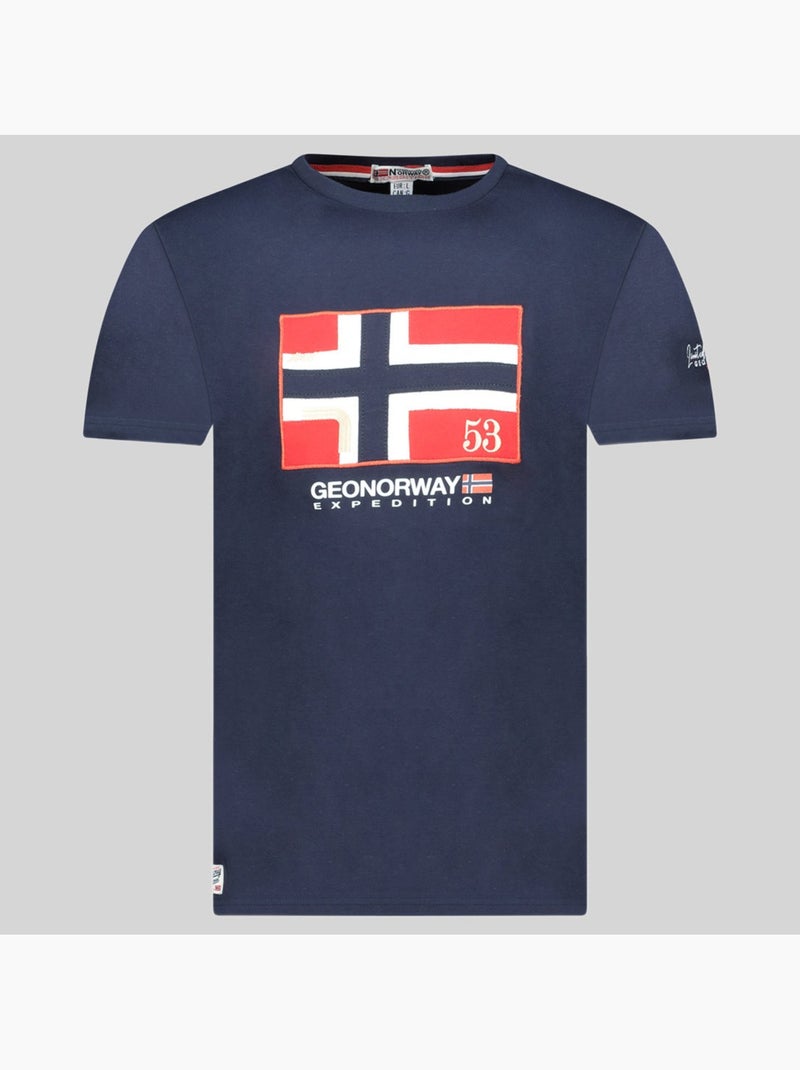 T-shirt j-newflag – geographical norway Blu marino - Kiabi