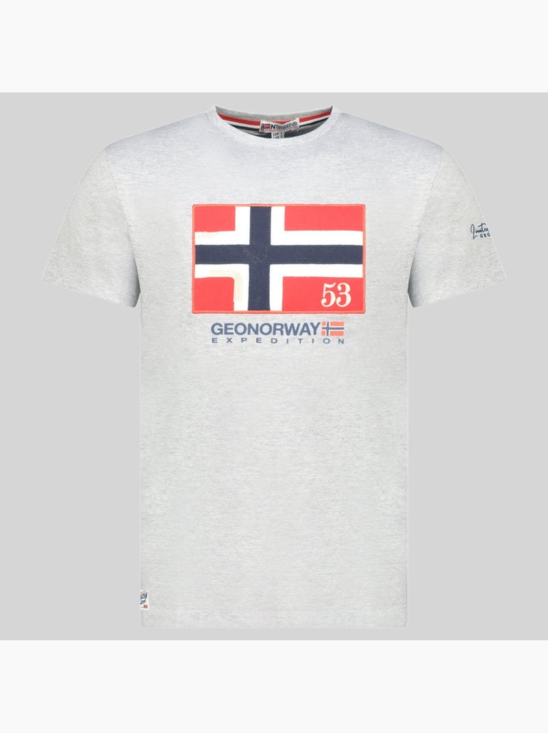 T-shirt j-newflag – geographical norway Grigio chiaro - Kiabi