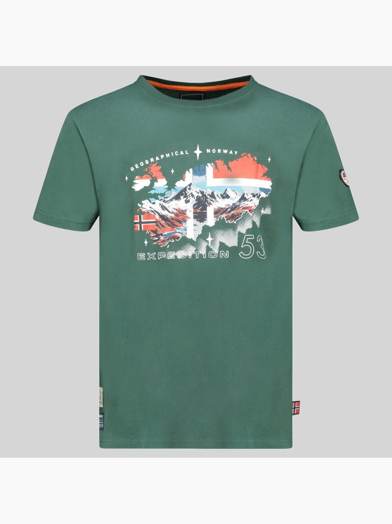 T-shirt j-stone – geographical norway Verde scuro - Kiabi