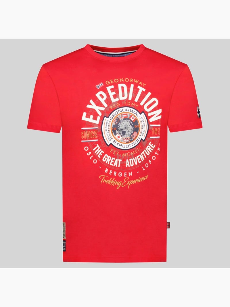 T-shirt jaldemar – geographical norway Rosso - Kiabi