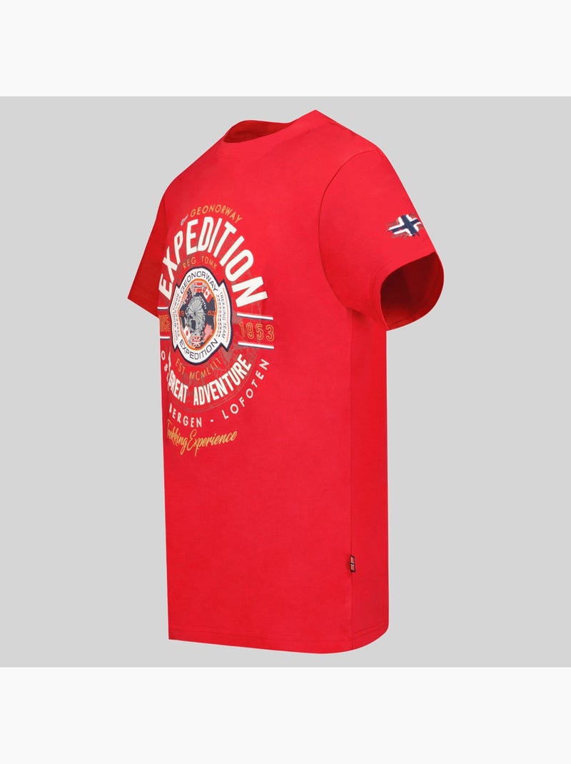 T-shirt jaldemar – geographical norway Rosso - Kiabi