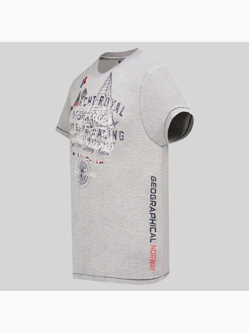T-shirt jalvinio – geographical norway Grigio chiaro - Kiabi