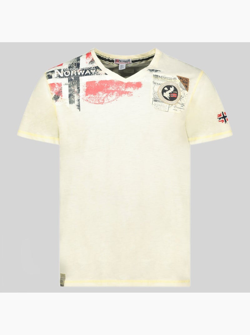 T-shirt jamo – geographical norway Giallo - Kiabi