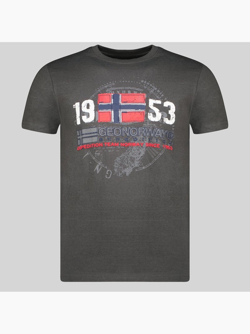 T-shirt japigal – geographical norway Grigio scuro - Kiabi