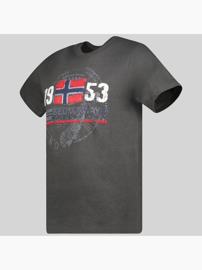 T-shirt japigal – geographical norway Grigio scuro - Kiabi