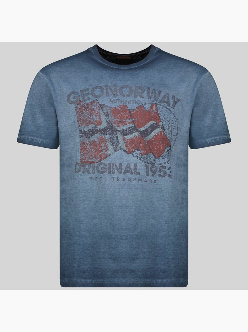T-shirt japoral – geographical norway Blu marino - Kiabi