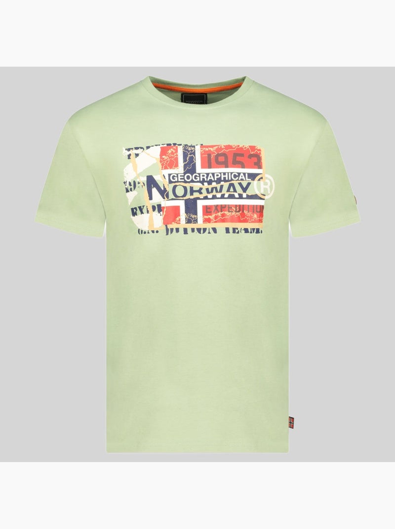 T-shirt jaytorn – geographical norway Verde pistacchio - Kiabi