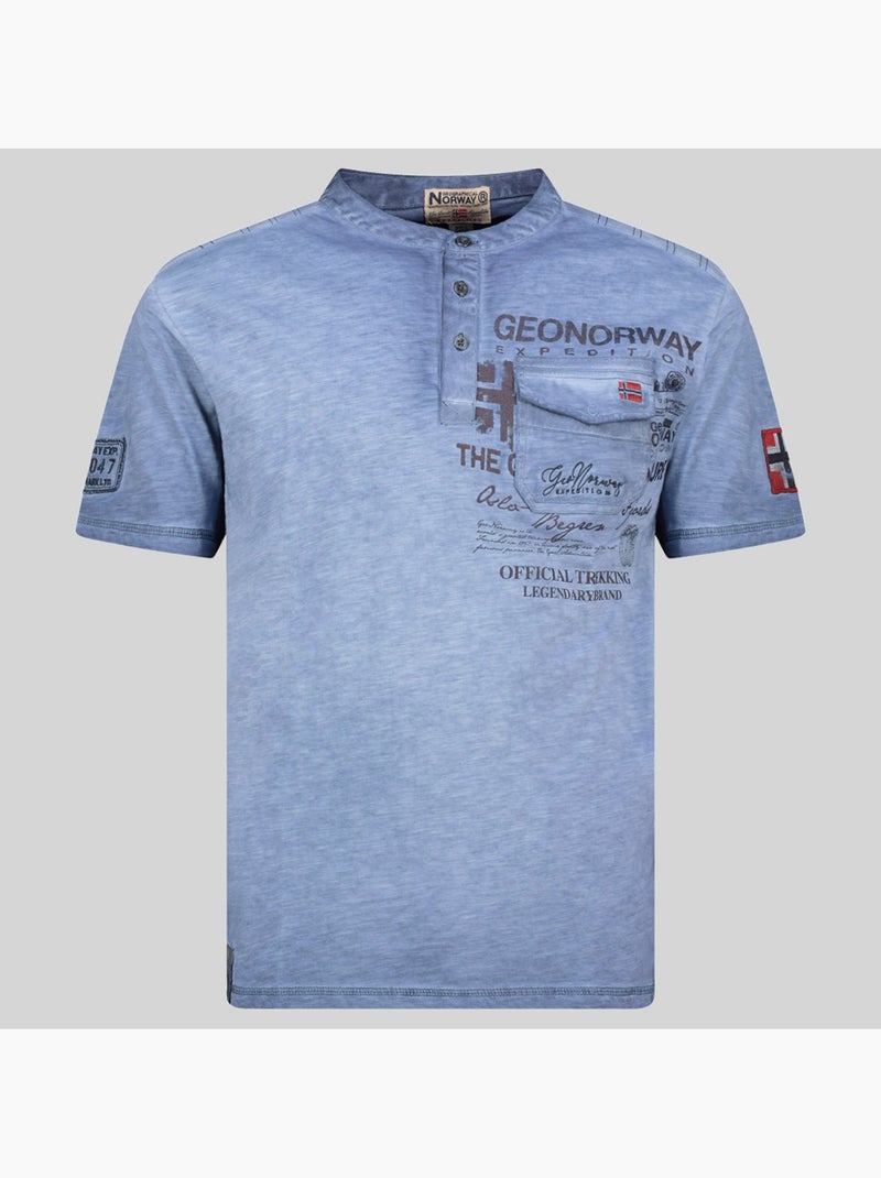 T-shirt jeony – geographical norway Blu - Kiabi