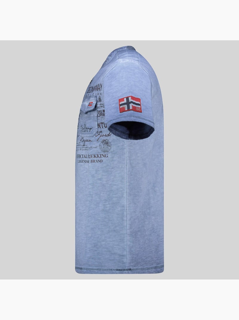 T-shirt jeony – geographical norway Blu - Kiabi