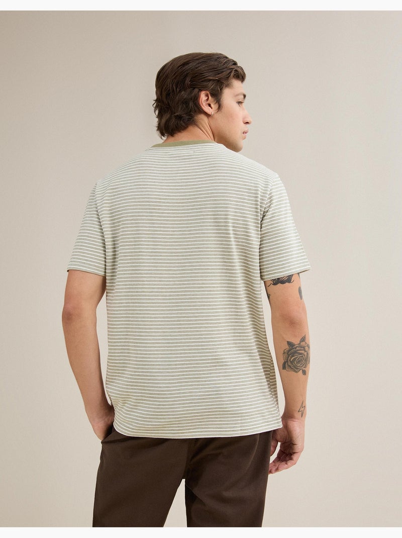 T-shirt jersey a righe, MO Fashion Verde - Kiabi