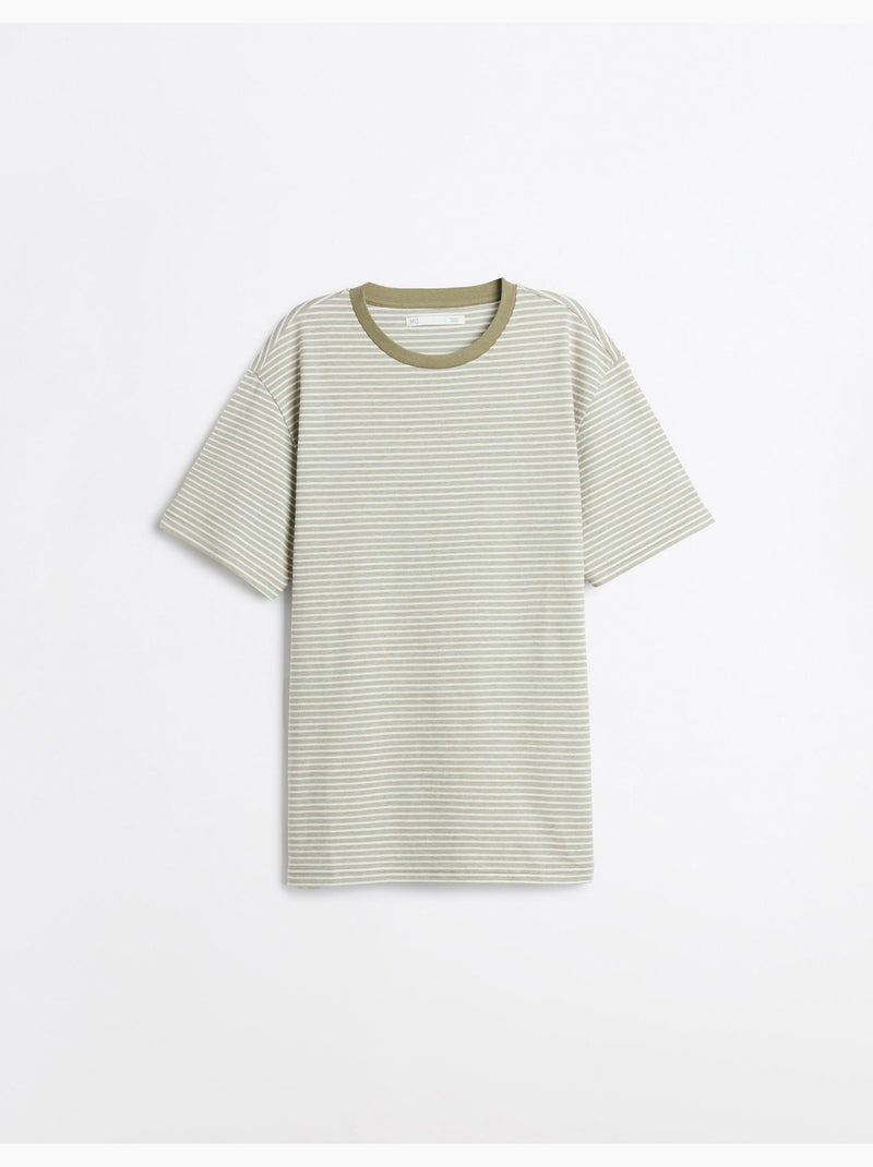 T-shirt jersey a righe, MO Fashion Verde - Kiabi