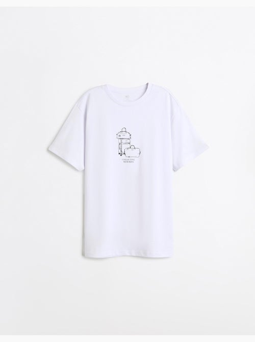 T-shirt jersey stampata, mo fashion - Kiabi