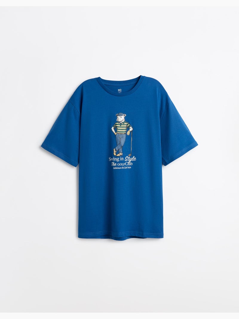 T-shirt jersey stampata, MO Fashion Blu - Kiabi