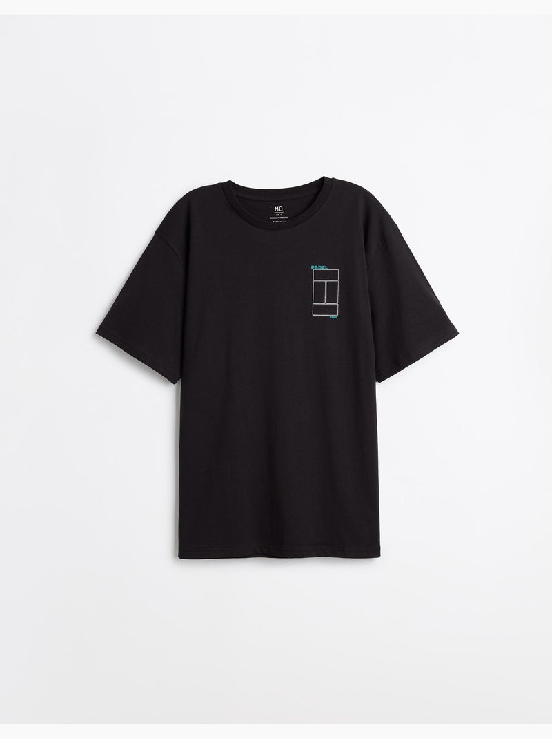 T-shirt jersey stampata, MO Fashion Nero - Kiabi