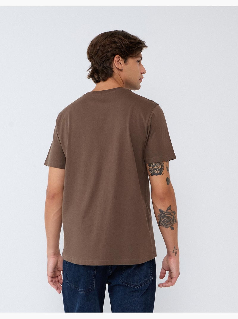 T-shirt jersey stampata, mo fashion Verde - Kiabi