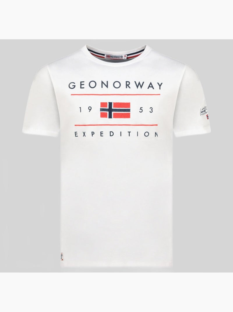 T-shirt jezolo – geographical norway Bianco - Kiabi