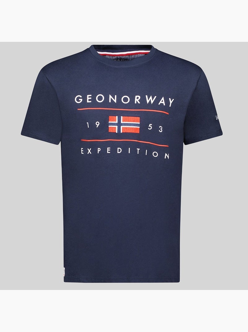 T-shirt jezolo – geographical norway Blu marino - Kiabi