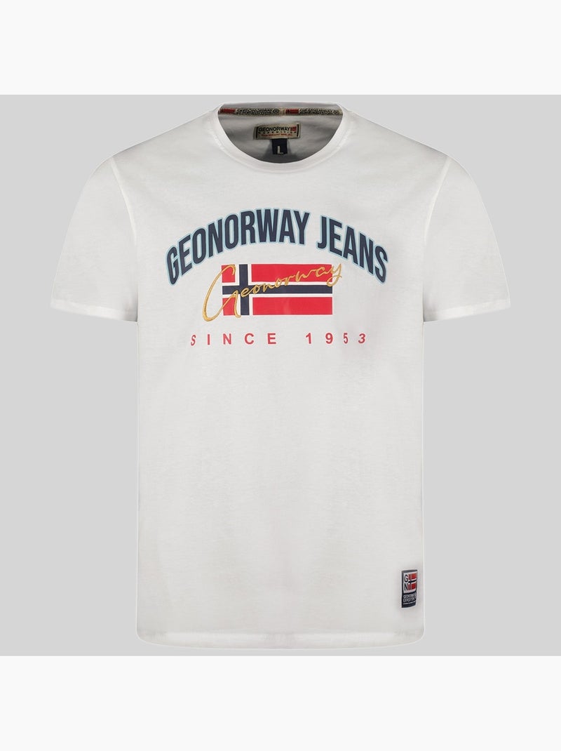 T-shirt jhagen – geographical norway Bianco - Kiabi