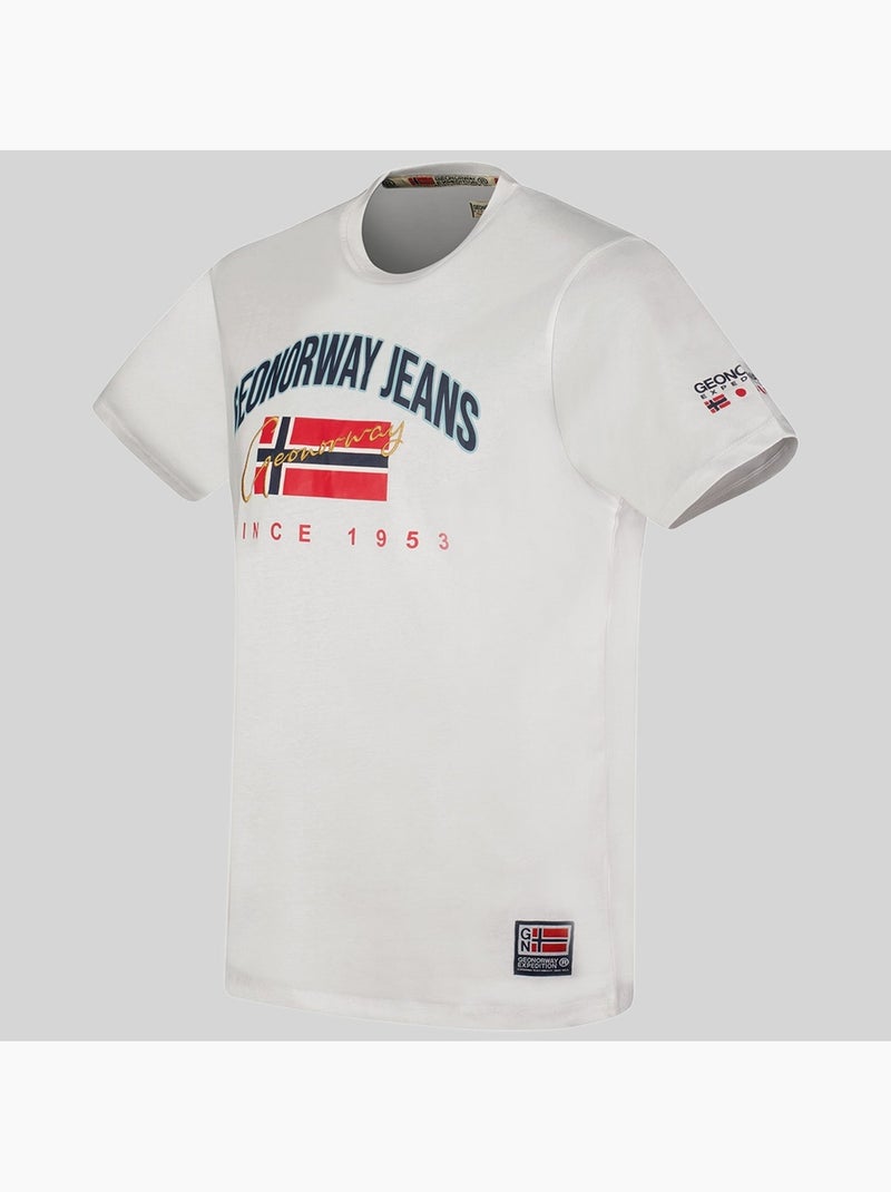 T-shirt jhagen – geographical norway Bianco - Kiabi
