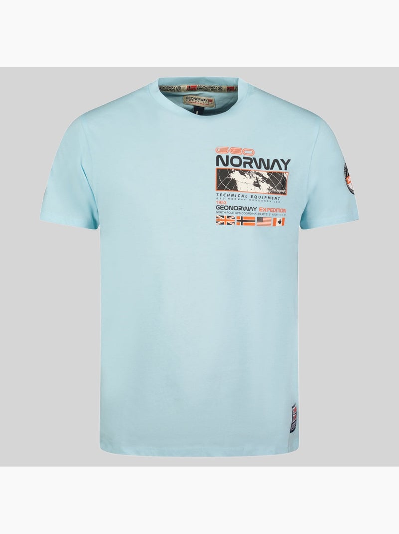 T-shirt jholme – geographical norway Blu cielo - Kiabi