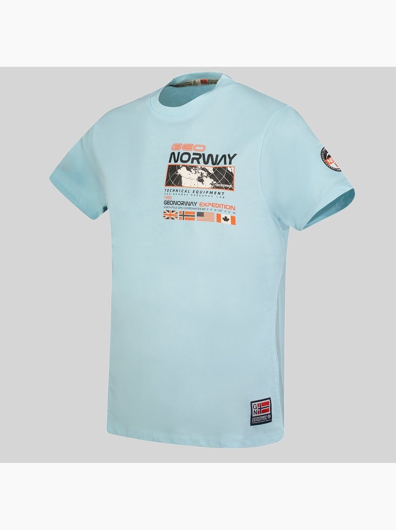 T-shirt jholme – geographical norway Blu cielo - Kiabi
