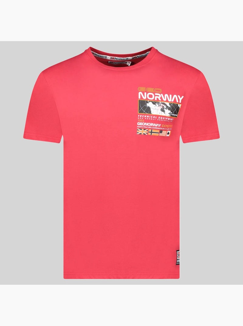 T-shirt jholme – geographical norway Rosso - Kiabi