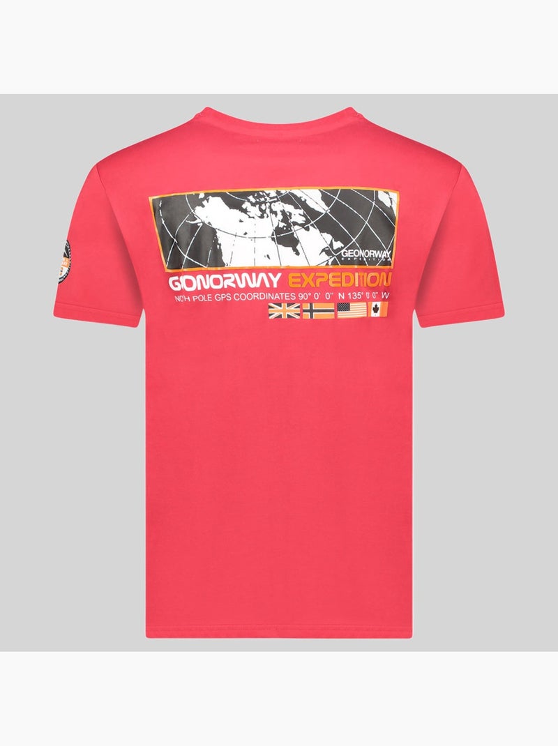 T-shirt jholme – geographical norway Rosso - Kiabi