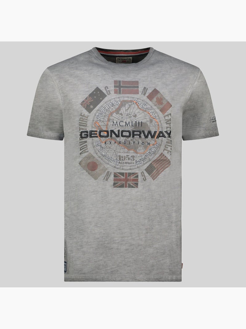 T-shirt jirkel – geographical norway Grigio scuro - Kiabi