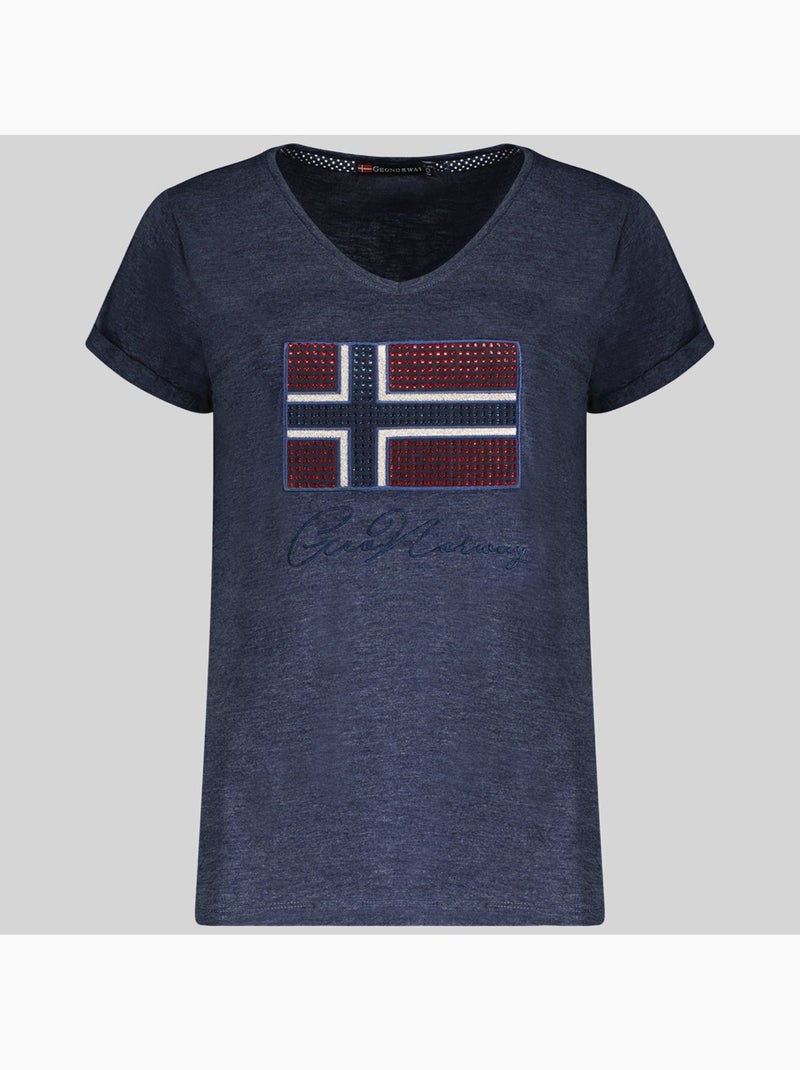 T-shirt joisette – geographical norway Blu marino - Kiabi