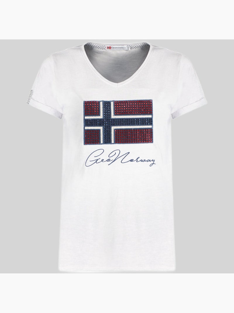 T-shirt joisette – geographical norway Grigio chiaro - Kiabi