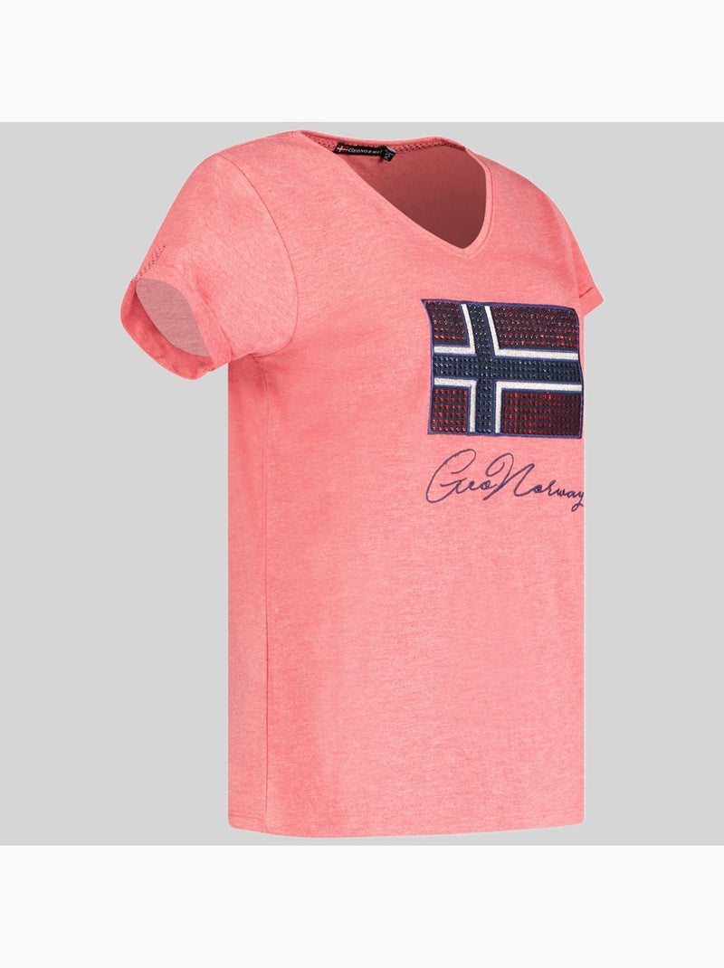 T-shirt joisette – geographical norway Rosso - Kiabi