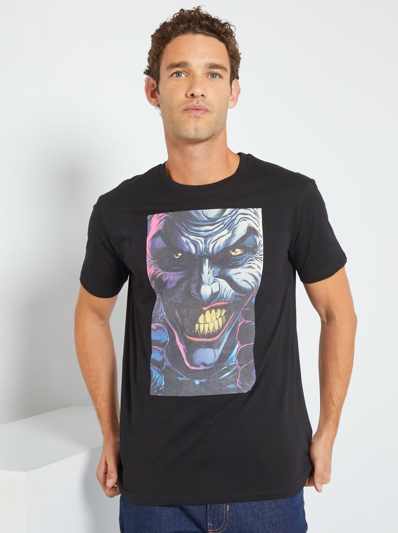 T-shirt 'Joker' 'Batman' di 'DC Comics' nero - Kiabi