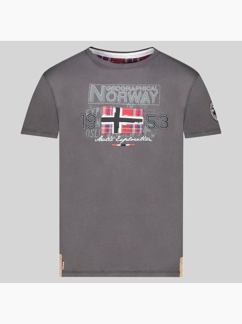 T-shirt jolympia – geographical norway Grigio scuro - Kiabi