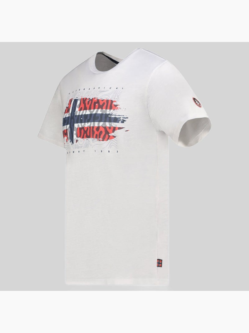 T-shirt jopograph – geographical norway Bianco - Kiabi