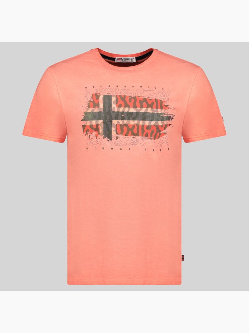 T-shirt jopograph – geographical norway Corallo - Kiabi