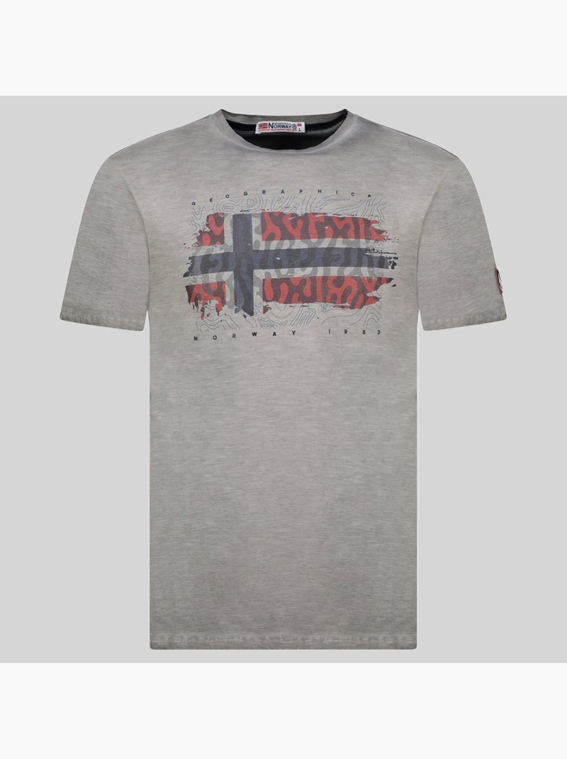 T-shirt jopograph – geographical norway Grigio chiaro - Kiabi