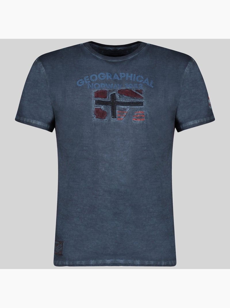 T-shirt jotz – geographical norway Blu marino - Kiabi