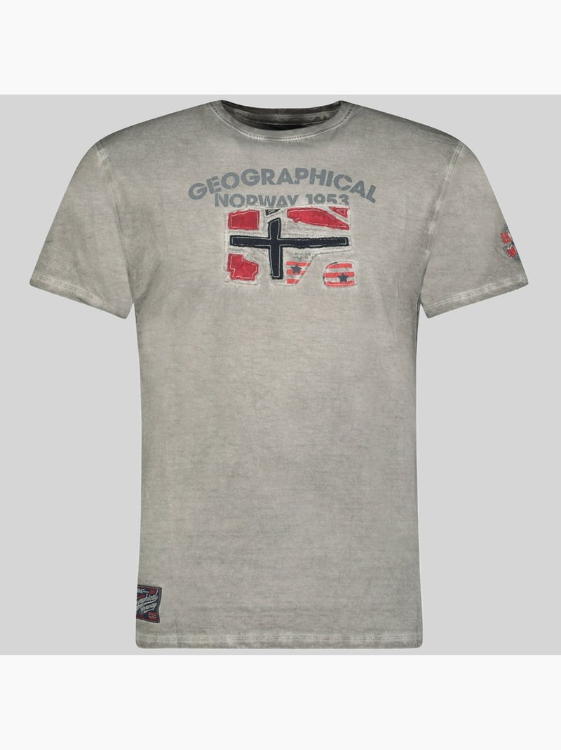T-shirt jotz – geographical norway Grigio chiaro - Kiabi