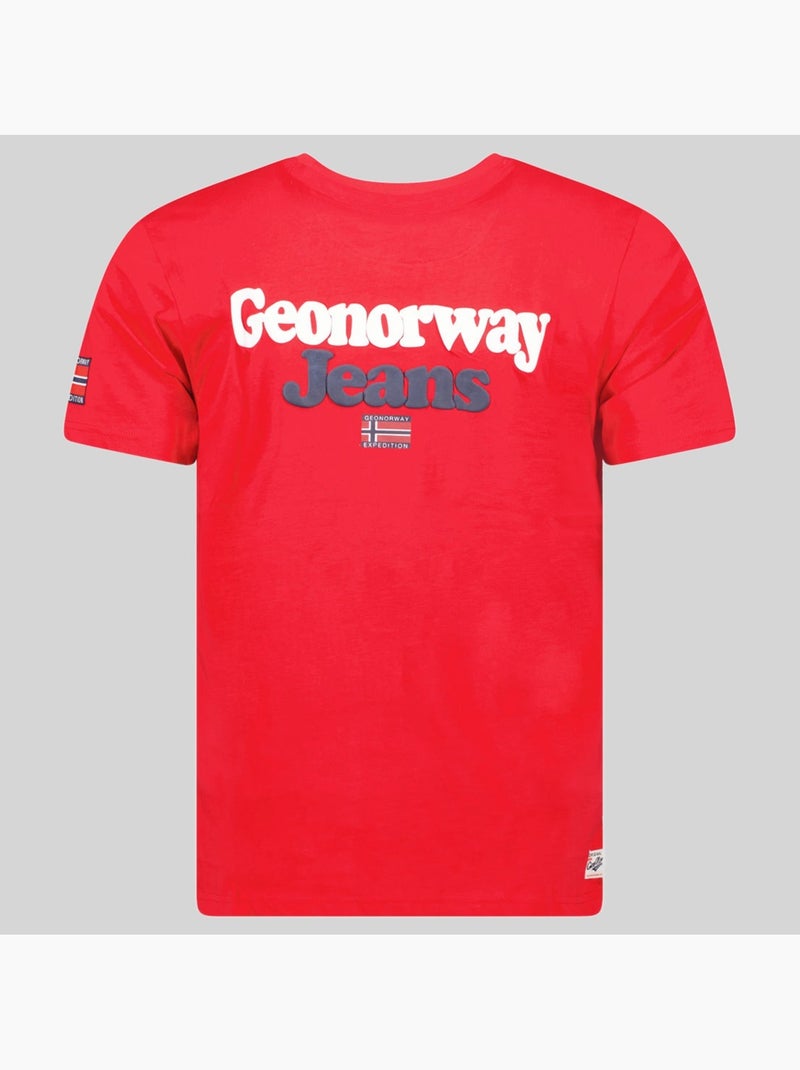 T-shirt joupper – geographical norway Rosso - Kiabi