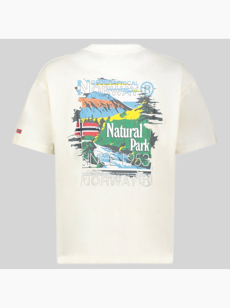 T-shirt jpark – geographical norway Bianco - Kiabi